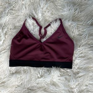 Nike Women's Indy Sports Bra size small plum color